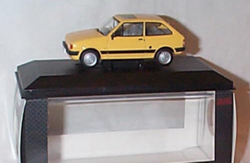 Corgi Vanguards F0RD Fiesta Mk2 1.1L Citrine Yellow Vehicle 1:43 scale diecast model