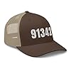 Zip Code 91342 Hat Los Angeles Sylmar California CA Trucker Hat Embroidered Trendy Snapback Unisex Baseball Cap Brown/Khaki #5