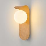 luminaire suspendu boule bois [Applique murale au design moderne] L'applique murale moderne en acrylique et en bois impressionne par son design élégant. Avec sa beauté intemporelle, il s'intègre dans n'importe quelle pièce de votre maison, qu'il s'agisse d'une salle à manger, d'un couloir ou d'un salon.