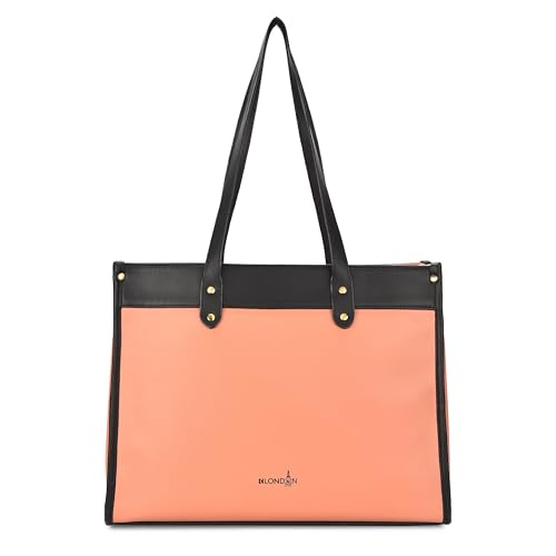 Image of K London Vegan Leather Handbag For Women-Girls | Satchel Bag for Womens | Fit Upto 15 Inch Laptop | Shoulder Bag | Ladies Purse | Tote Bag With Top Double Handle Handbag For Women