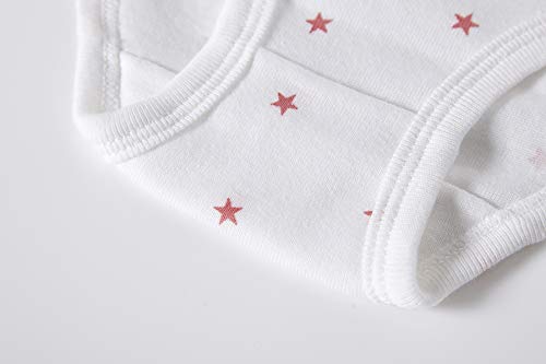 Barara King Girls' Undies 100% Cotton Panties Little Girls Soft Underwear Bear Kids Briefs (Pack Of 6) Size 3T 4T #TOP3