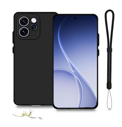 QUXIAGUM �P�[�X For Reno15 F/OPPO Reno 15A �P�[�X �J�o�[ �ϏՌ� TPU�f�� ���^�y�� �_�� �w��h�~ ���ϖh�~ �C�菝�h�~ �����Y�ی� ���E�ȒP Reno15 F/OPPO Reno 15A �p �P�[�X�i�u���b�N�j