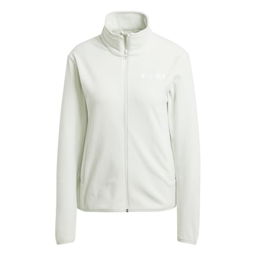 adidas Damen Terrex Multi Essentials Full Zip Fleece Jacket, Linen Green, XS adidas Damen Terrex Multi Essentials Full Zip Fleece Jacket, Linen Green, XS