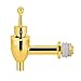 Niunion Rubinetto Spillatore Birra, Spillatore Birra Dosatore Birra Rubinetto Rubinetto di Rame Rubinetto per distributore di Bevande Birra barile Vino Bevanda(Golden 12mm)