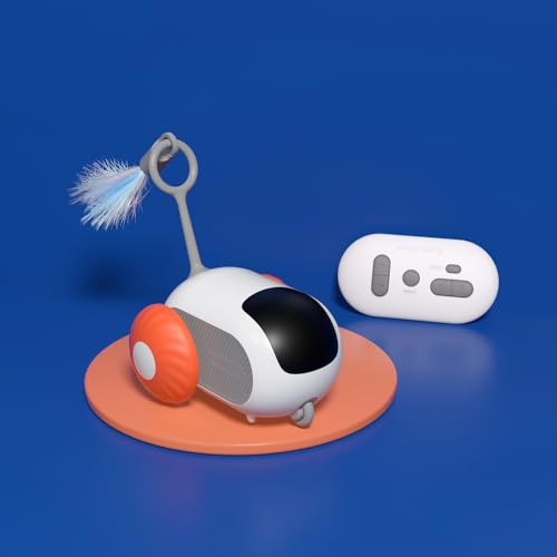 Gerbala Interaktives Katzenspielzeug, Katzenspielzeug Selbstbeschäftigung mit Fernbedienung, Intelligenter Katzenball mit 2 Modi, Elektrisches Mouse Haustierspielzeug, USB Wiederaufladbar (Orange) Gerbala Interaktives Katzenspielzeug, Katzenspielzeug Selbstbeschäftigung mit Fernbedienung, Intelligenter Katzenball mit 2 Modi, Elektrisches Mouse Haustierspielzeug, USB Wiederaufladbar (Orange)