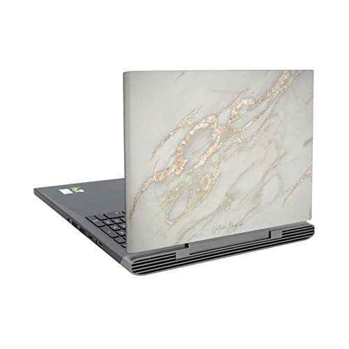 Vinyle autocollant Dell Inspiron 15 7000 fini haut de gamme marbre or métallique