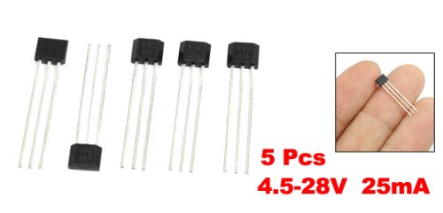 Uxcell 5 Pcs Oh44E A3144E 44E Hall Effect Ic Sensor For Contactless Switching #TOP1