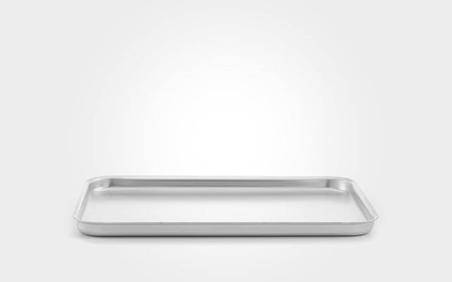 Mermaid Silver Anodised Aluminium Baking Tray Sheets Made In England (Baking Tray, 12")