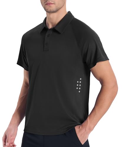 JACKETOWN 3 Pack Mens Polo Shirts Short Sleeve Golf Shirt Performance Moisture-Wicking Athletic Casual Collared Shirts2