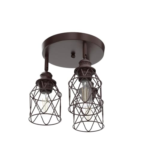 Abeajat TSD01 Kitchen Light Fixtures Ceiling Mount, Adjustable Semi Flush Mount Ceiling Light Fixture With E26 Base, Multi-Directional Ceiling Lamp For Kitchen Hallway Dining Room Farmhouse Entryway thumb #3