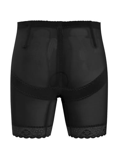 ABAFIP Men's Shapewear Lace Tummy Control Underwear High Waist Sissy Pouch Panties Girdle Waist Trainer2