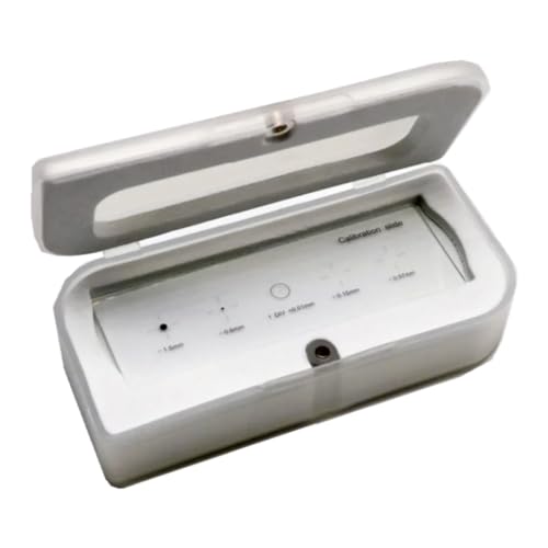 5-Scales Crosshair Optical Glass Microscope Slides Multifunction Plate Reticle Accurate Calibration Slide Stage Micrometer