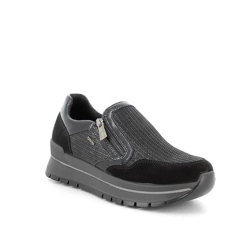 Basket IGI&Co Femme Anika avec semelle ergonomique et cuir souple respirant pour marche active