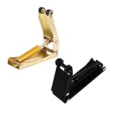 Abaodam Lot de 2 Amortisseurs Hydrauliques Doré et Noir pour Couvercle de Piano Dispositi...