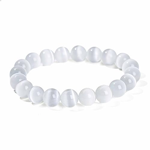 Seleniet Kralen Ronde Armband Kristal Mode Accessoire Mannen Vrouwen Cadeau Handgemaakt