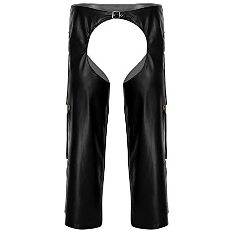 YiZYiF Men's Crotchless Cowboy Chaps Costume Cover
