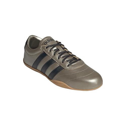 adidas Women's Grand Court Sneaker, Cyber Metallic/Carbon/Gum, 62