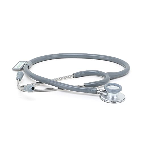 Image of RCSP Stethoscope for Doctors Micro Plus Students Medical Professional Version Grey Aluminum Chest Piece