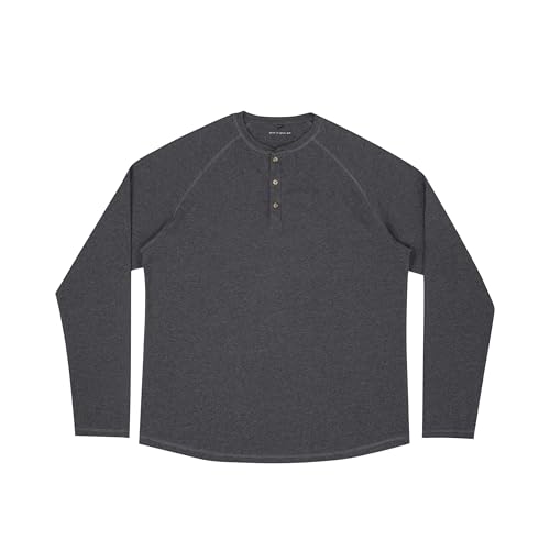 Year In Year Out Big and Tall Henley Shirts for Men Cotton Long Sleeve T Shirts for Men from 2XL(T) to 6XL(T)