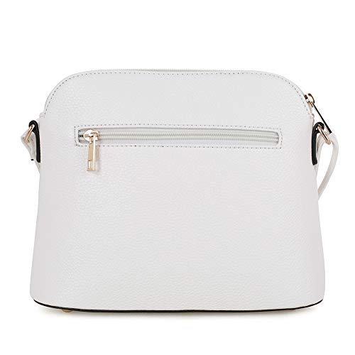 Image of SG SUGU Lunar Lightweight Medium Dome Crossbody Bag Shoulder Bag with Tassel | Zipper Pocket | Adjustable Strap