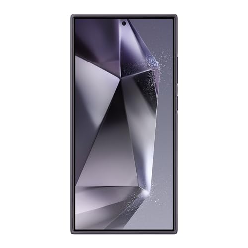Image of SAMSUNG Galaxy S24 Ultra Vegan Leather Phone Case, Protective Cover with Soft Touch, Elegant Design, Scratch Protection, US Version, GP-FPS928HCAVW, Dark Violet