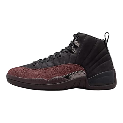 Air Jordan 12 Retro A Ma Maniere Women's Basketball Shoe Black/Black-Burgundy Crush DV6989-001 10.5