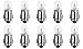 CEC Industries #3898 Bulbs, 12 V, 2.04 W, BA7s Base, T-2 shape (Box of 10)