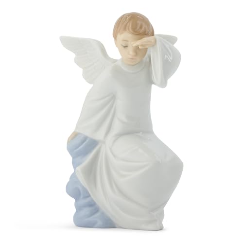 NAO Porcelain by Lladro Watching Over You statuette ange gardien collection 2001597 - 4
