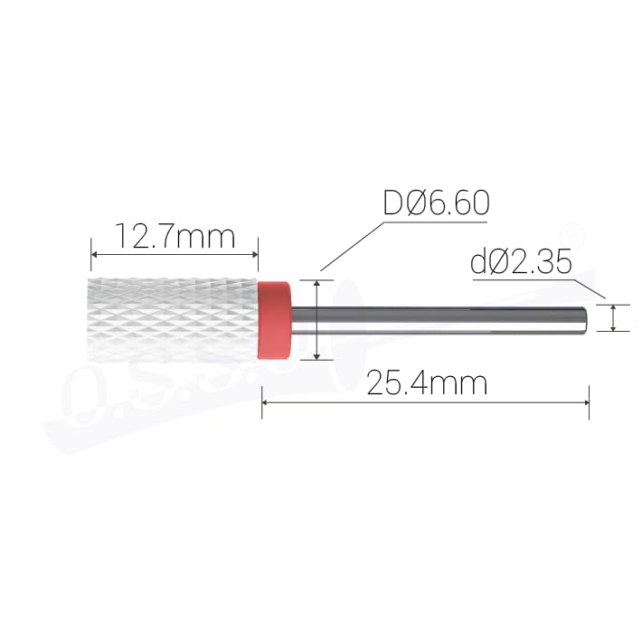 Foret à ongles en céramique corps fin pour une manucure de haute précision - 2