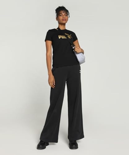 Image of Puma Women's Cotton Regular Fit Letter Print T Shirt