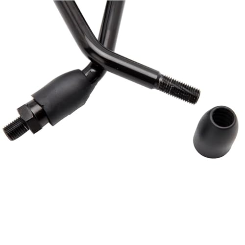 Rétroviseurs de moto ovales noirs 10 mm à visser style custom - 5