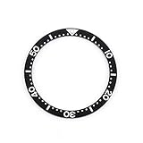 yaoqijie 33mm 39mmセラミックベゼルインサートWatchDial Diver Prospex腕時計部品腕時計リングSKx SPR SRPE 5スポーツセンス lasting (Color : Black 33mm)