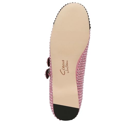 Circus NY by Sam Edelman Women's Zoey Mary Jane Flat, Pink Confett/Black, 103
