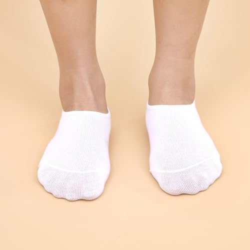 3 Pairs Women's No Show Socks Activewear Ankle Socks with Gel Heel Grip Slip-On Design for Casual Daily Wear3