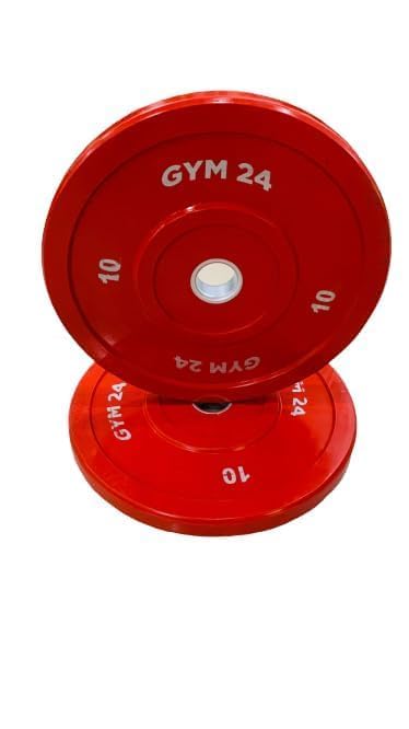GYM24 Olympic Bumper Plates for Weight Lifting Dia 50mm (150 kg Set (5x2+10x2+15x2+20x2+25x2), Red) (B0CNYPCHZF) Amazon Price History, Amazon Price Tracker