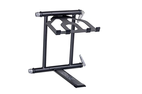 CRANE Stand Plus DJ Stand for Laptops, Tablets and Controllers with Nylon Carry Bag, Graphite Grey