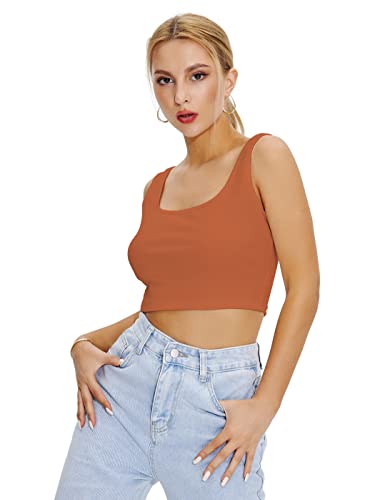 Image of Shasmi Women's & Girls' Solid Sweet Heart Neck Slim Fit Simplicity Tops (TOP 50)