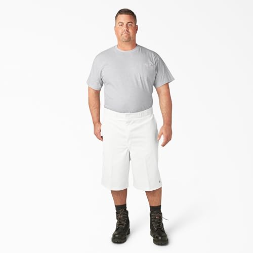 Dickies Men’s 13-Inch Loose Fit Work Shorts – Durable Outdoor Uniform Shorts with Multi-Pockets for Men on The Job, White, 32 - image 6