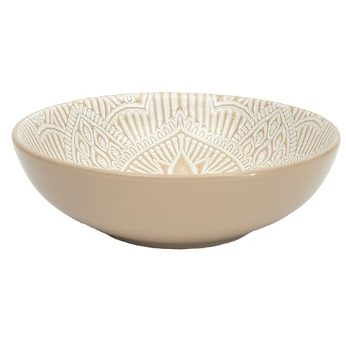 Design elegante: il piatto fondo Sahara Beige di HOME DECO FACTORY ha un design raffinato che si adatta perfettamente a qualsiasi decorazione della tavola moderna o tradizionale. La sua tenue tonalità beige dona un tocco di calore ed eleganza ai tuoi pasti, rendendo ogni occasione speciale e memorabile