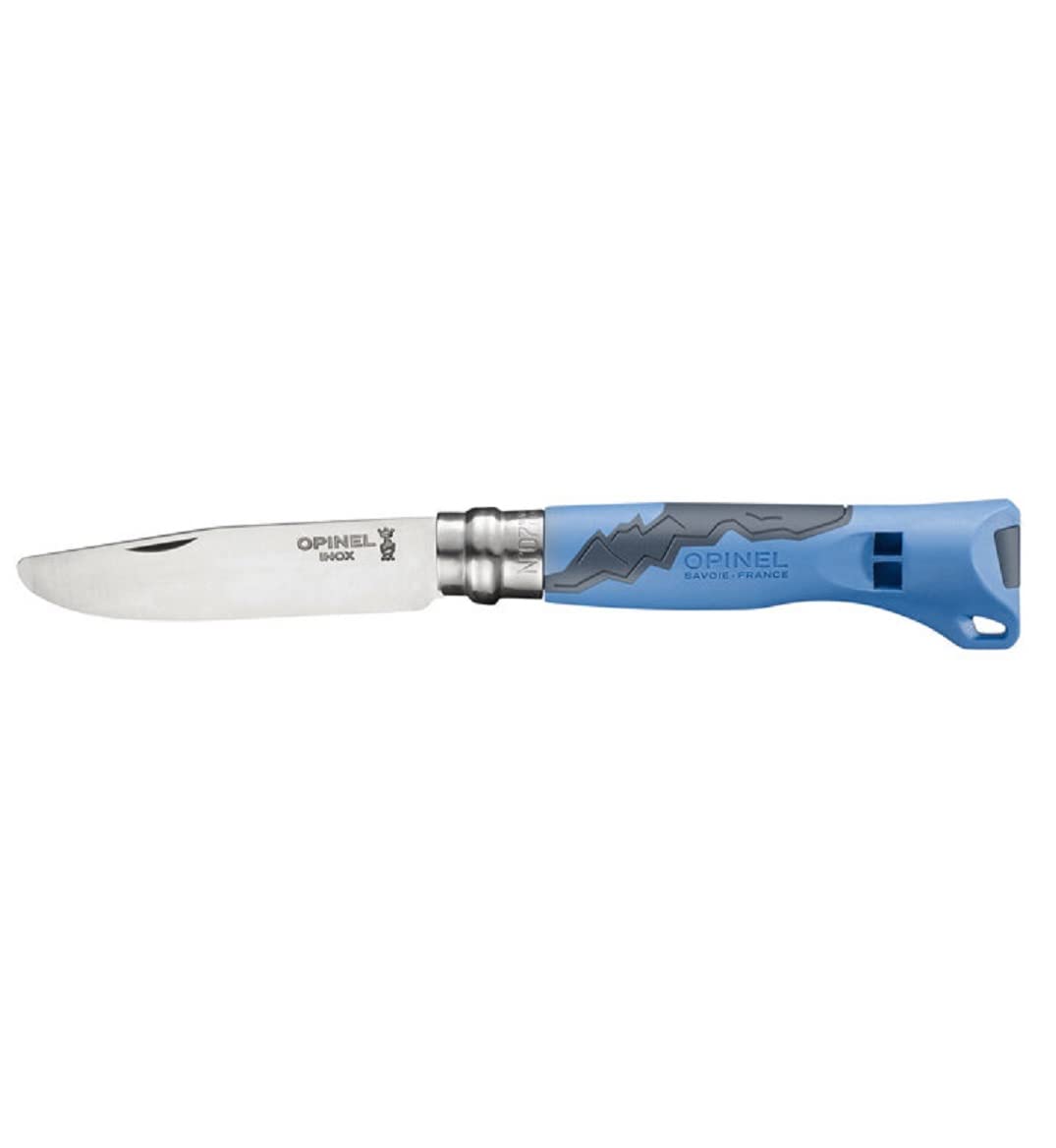 Opinel N°07 Outdoor Junior Taschenmesser – Blau, Klinge 8 cm