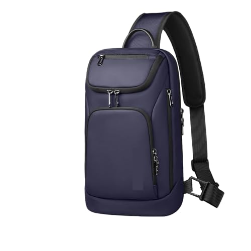 Sac à bandoulière pour hommes bleu : sacoche portable et légère de voyage