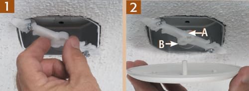 Cache en plastique blanc iMBAPrice à surface texturée anti-reflet lot de 4 - 6