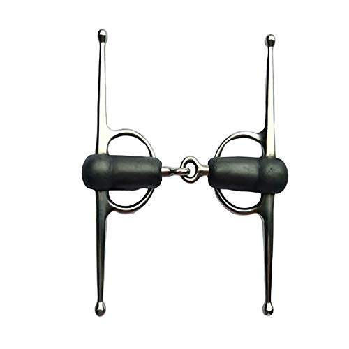 Bouche Cheval Acier Inoxydable équitation Bit équitation équipement de Course Snaffle de Liaison cuivre Bit équestre Décoration Accessoires (Color : 140mm)