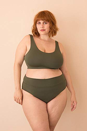 Parte de Baixo Sunkini Comfy Plus Size Verde Escuro
