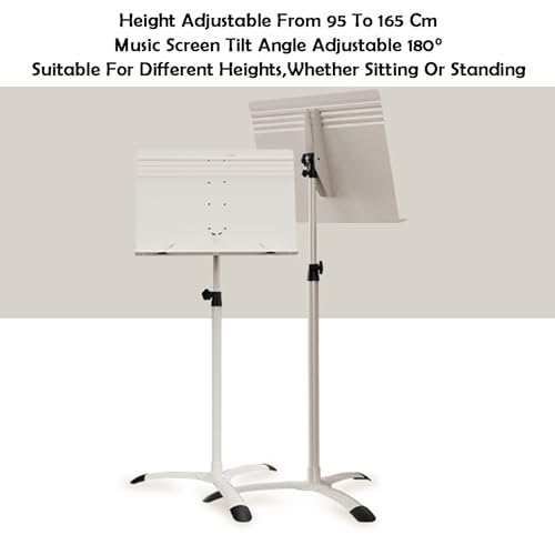 Podium con trípode y soporte portátil para discurso con panel de 180° 4
