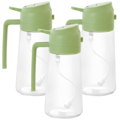 ZLHETWT Vinegar Dispenser, Dispenser Bottle, Mister Dispenser, Clear Refillable Oil Dispenser Sprayer,Refillable Mister Spray Bottle Clear Cooking Accessory for Cooking Salad Frying