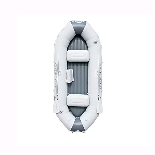 INUUXLG Inflatable Kayak 3 Person Inflatable Boat Folding Inflatable Canoe 200Kg Load Bearing with 2 Paddle Mounts Fishing Diving