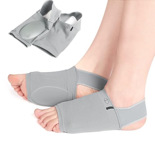 Arch Support Braces for Plantar Fasciitis Relief - Non-Slip Wearable Arch Support w/Built-in Orthotics - Adjustable Bands for Flat Feet High & Fallen Arch for Men and Women