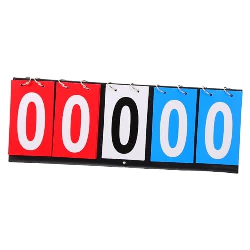 Sosoport Desk Flipper Scoreboard Portable Tabletop Basketball Football Tennis Scorekeeper for Games