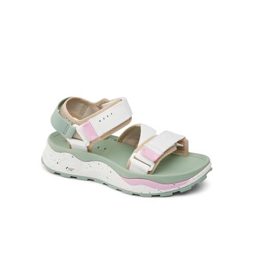 Image of REEF Cross Shore Womens Casual Sport Sandal, Adjustable Straps, Supportive Footbed, No Slip Traction